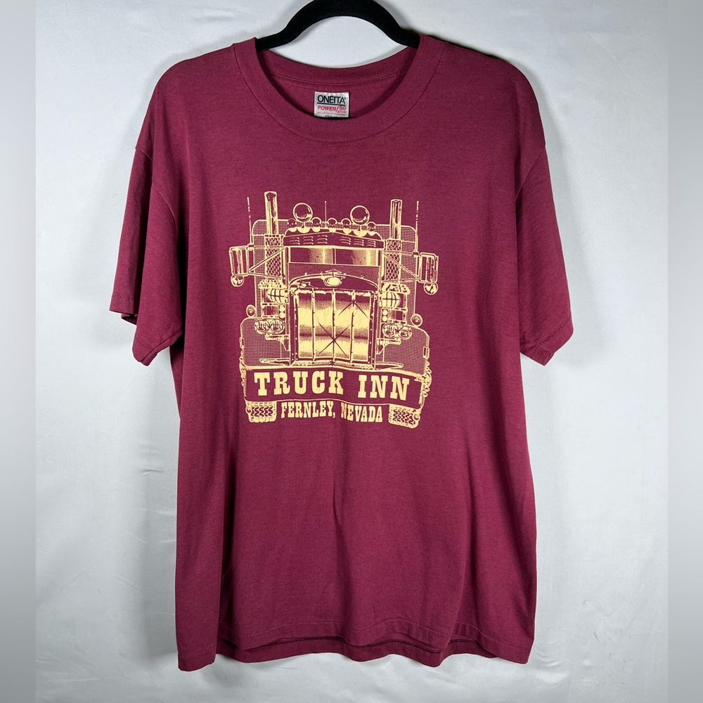 Generic Graphic Logo Relaxed fit T-Shirt - Size Large in Burgundy